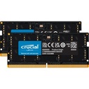 Micron 64GB (2 x 32GB) DDR5 SDRAM Memory Kit - For Notebook - 64 GB (2 x 32GB) - DDR5-4800/PC5-38400 DDR5 SDRAM - 4800 MHz Dual-rank Memory - CL40 - 1.10 V - Non-ECC - Unbuffered - 262-pin - SoDIMM - Lifetime Warranty