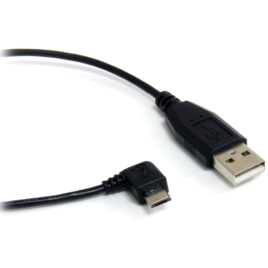 StarTech 1 ft Micro USB Cable - A to Right Angle Micro B