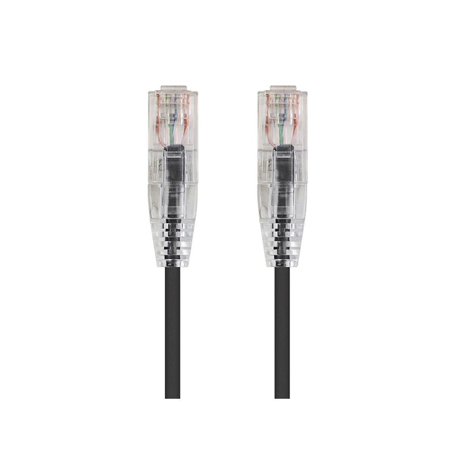 Monoprice SlimRun Cat6 28AWG UTP Ethernet Network Cable, 3ft Black