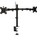 Kensington SmartFit Desk Mount for Monitor - Black - 2 Display(s) Supported - 32" Screen Support - 35.27 lb Load Capacity - 75 x 75, 100 x 100 - Steel, Aluminum, Metal, Acrylonitrile Butadiene Styrene (ABS), Nylon, Fiberglass