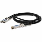 AddOn MSA and TAA Compliant 400GBase-CU QSFP-DD 400G to 2xQSFP56 200G PAM-4 Direct Attach Cable (Passive Twinax, 1m)