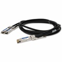 AddOn MSA and TAA Compliant 400GBase-CU QSFP-DD 400G to 2xQSFP56 200G PAM-4 Direct Attach Cable (Passive Twinax, 1m)