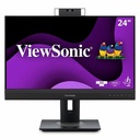 ViewSonic VG2457V 24 Inch 1080p Docking Monitor, IPS with Windows Hello IR Webcam Compatibility for Smooth Video Conferencing, Advanced Ergonomics, 90W USB-C, RJ45, HDMI, and DisplayPort Inputs