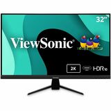 ViewSonic VX3267U-2K 32 Inch 1440p IPS Monitor with 65W USB C, HDR10 Content Support, Ultra-Thin Bezels, Eye Care, HDMI, and DP Input