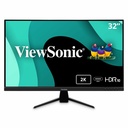 ViewSonic VX3267U-2K 32 Inch 1440p Monitor, IPS Display with 65W USB-C and HDR10 for Ultimate Home Entertainment, Eye Care Technology, Ultra-Thin Bezels, HDMI, and DisplayPort Inputs