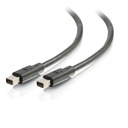 C2G 6ft Mini DisplayPort Cable - Mini DP Cable - 4K 30Hz - White - M/M - 6 ft Mini DisplayPort A/V Cable for Audio/Video Device, Computer, Monitor, Notebook, Tablet - First End: Mini DisplayPort Digital Audio/Video - Male - Second End: Mini DisplayPort Digital Audio/Video - Male - Supports up to 4096 x 2160 - Black