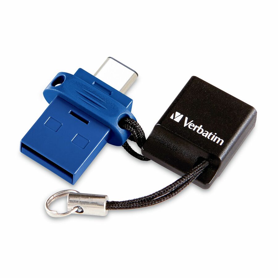 128GB Store 'n' Go Dual USB Flash Drive for USB-C Devices - Blue