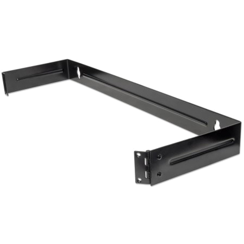 Intellinet Network Solutions 19 Inch Hinged Wall Bracket, 1U, 5 Inches Deep, Black