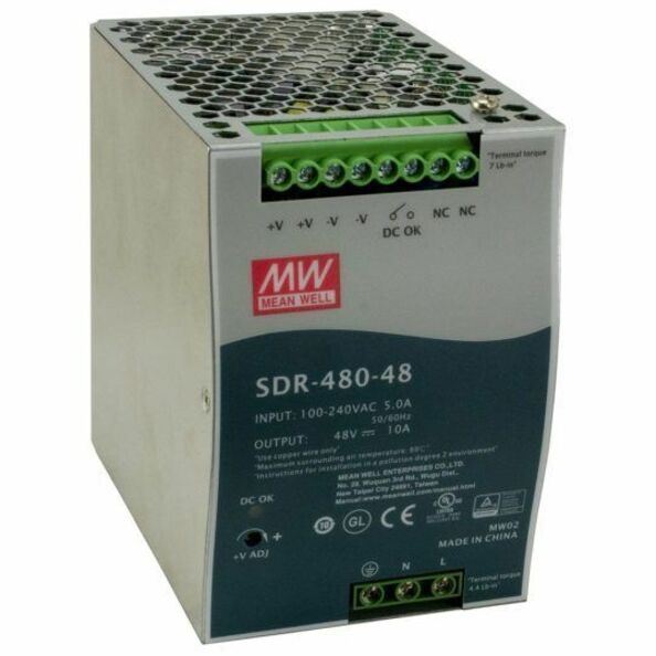 Hardened DIN Rail Mounted Power Supply