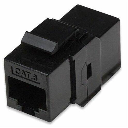 Intellinet Network Solutions Cat6 RJ45 Inline Coupler, Keystone Type, UTP, Black
