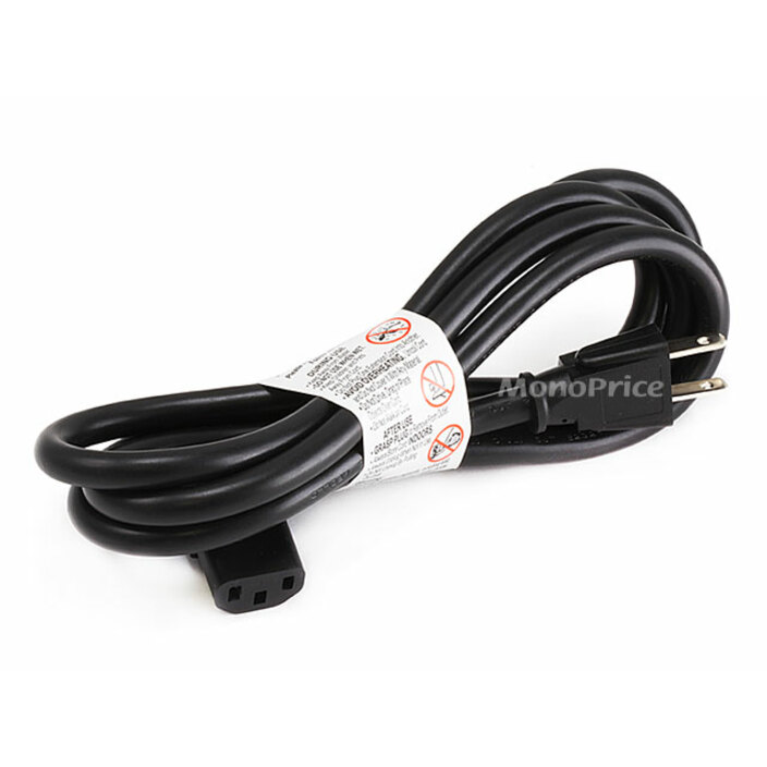 Monoprice 10ft 14AWG Right Angle Power Cord Cable w/ 3 Conductor PC Power Connector Socket