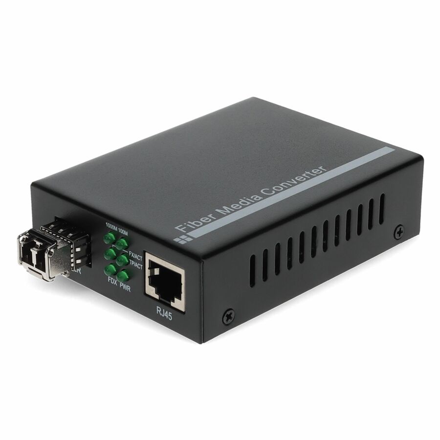 AddOn 10/100/1000Base-TX(RJ-45) to 1000Base-SX(LC) MMF 850nm 550m Mini Media Converter