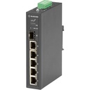 Black Box Industrial Ethernet PoE+ Switch - Unmanaged, Extreme Temperature, 6-Port