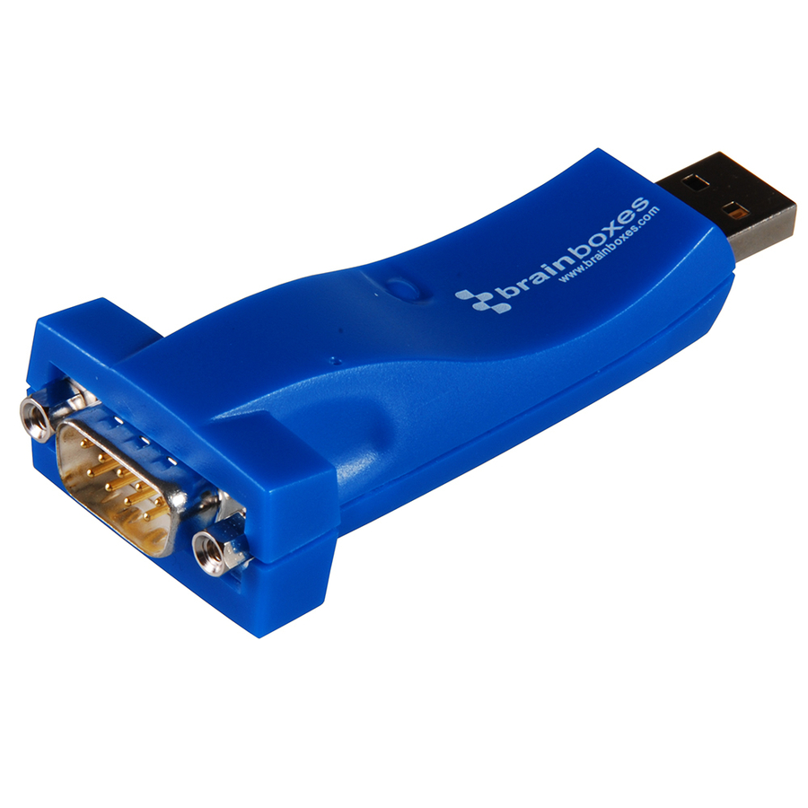 Brainboxes 1 Port RS232 USB to Serial Adapter