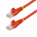 StarTech 30 ft Red Snagless Cat5e UTP Patch Cable