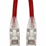 AddOn 40ft Red CAT 6 Shielded Plenum-Rated Ethernet Cable Snagless Easy Clear Boot RJ-45 M/M
