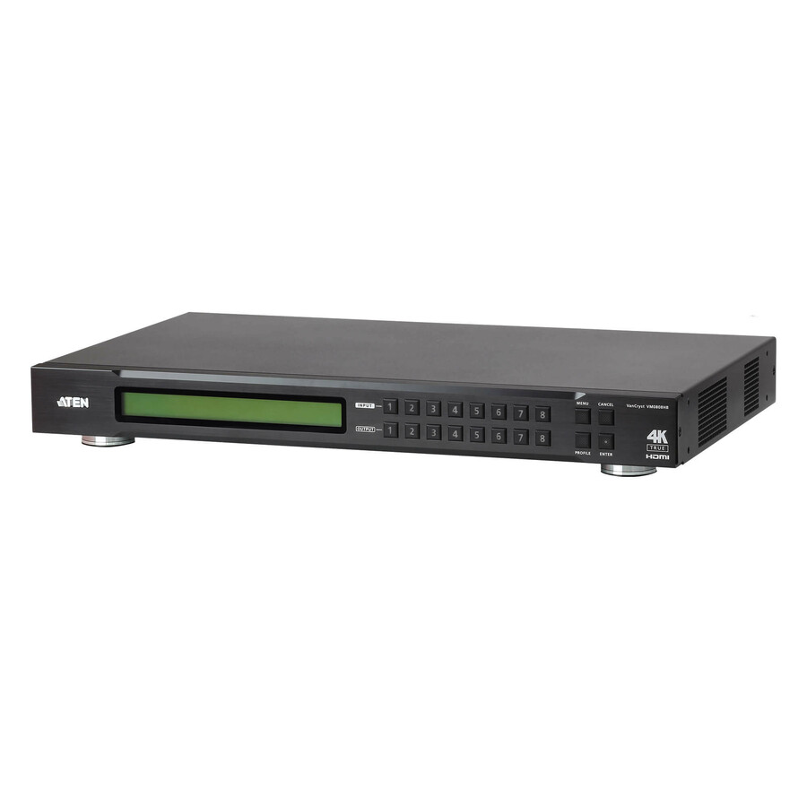 ATEN VM0808HB 8 x 8 True 4K HDMI Matrix Switch-TAA Compliant