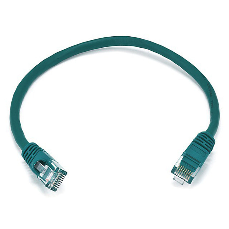 Monoprice Cat6 24AWG UTP Ethernet Network Patch Cable, 1ft Green