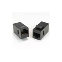 Unirise Cat6 RJ45 Keystone In-line Coupler, Black