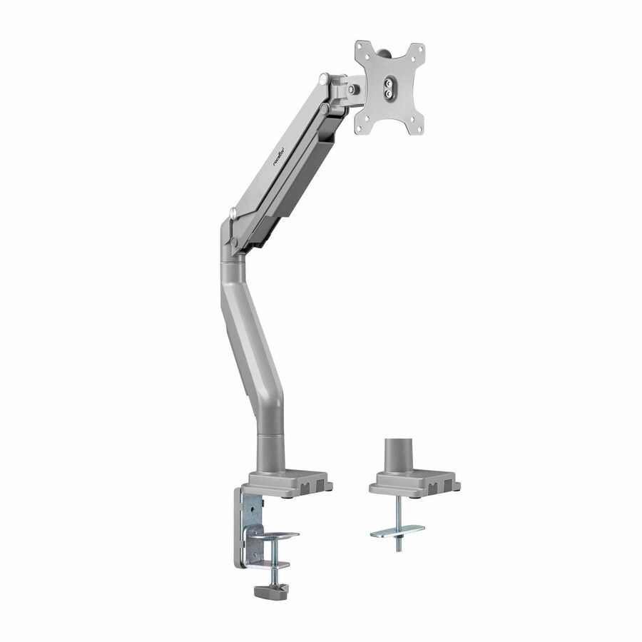 Rocstor ErgoReach Y10N020-S1 Mounting Arm for Flat Panel Display, Curved Screen Display, Monitor - Silver - Landscape/Portrait