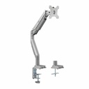 Rocstor ErgoReach Y10N020-S1 Mounting Arm for Flat Panel Display, Curved Screen Display, Monitor - Silver - Landscape/Portrait