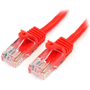 StarTech Snagless UTP Patch cable - RJ-45 (M) - RJ-45 (M) - 0.9 m - UTP - ( CAT 5e ) - red