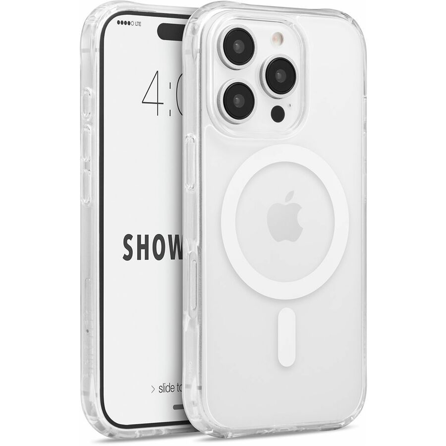Cellairis Smartphone Case - For Apple iPhone 16 Pro Smartphone - Crystal Clear, White - Drop Resistant - Thermoplastic Polyurethane (TPU), Polycarbonate - Wireless Charging Compatible