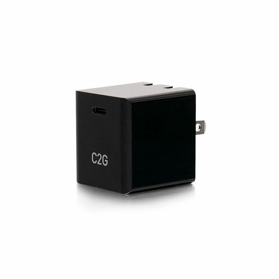 C2G USB-C Power Adapter - 30W - 30 W - 120 V AC, 230 V AC Input - 5 V DC, 9 V DC, 15 V DC, 20 V DC Output - 1.50 A - Black