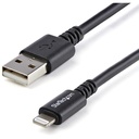 StarTech 3m (10ft) Long Black Apple® 8-pin Lightning Connector to USB Cable for iPhone / iPod / iPad