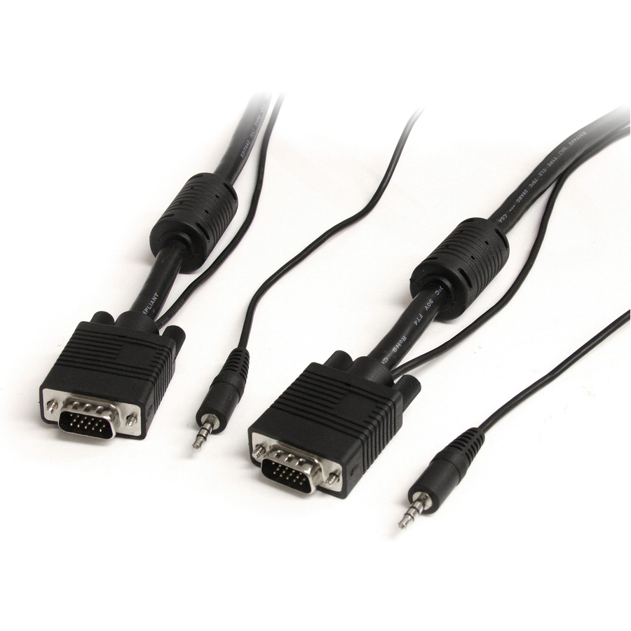 StarTech 25 ft Coax High Resolution Monitor VGA Cable with Audio HD15 M/M
