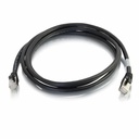 C2G 7ft Cat6 Ethernet Cable - Snagless Shielded (STP) - Black