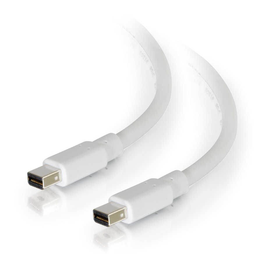 C2G 10ft Mini DisplayPort Cable M/M - White