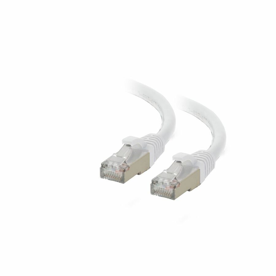 C2G 7ft (2.1m) Cat6a Snagless Shielded (STP) Ethernet Network Patch Cable - White - RJ45 - M/M