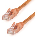 StarTech 7ft CAT6 Ethernet Cable - Orange Snagless Gigabit - 100W PoE UTP 250Mhz Category 6 Patch Cord UL Certified Wiring/TIA