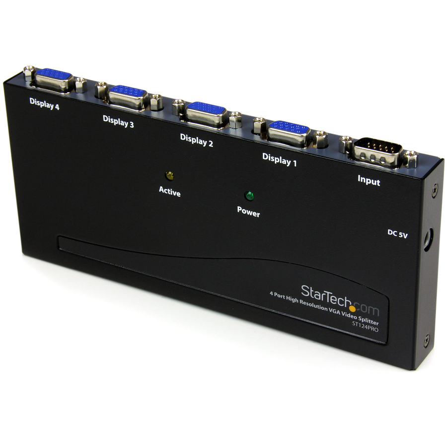 StarTech 4 Port High Resolution VGA Video Splitter, 300MHz, VideoView Pro 47 Port High Resolution 300 MHz Video Splitter, TAA
