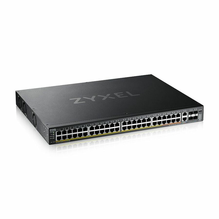 ZYXEL XGS2220-54FP 48-Port Gigabit L3 Managed and Nebula Pro Cloud Managed Switch | 40 PoE+ / 10 PoE++ Ports at 960W with 4 SFP+ 10G Uplinks and 2 10G Ethernet Ports