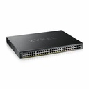 ZYXEL XGS2220-54FP 48-Port Gigabit L3 Managed and Nebula Pro Cloud Managed Switch | 40 PoE+ / 10 PoE++ Ports at 960W with 4 SFP+ 10G Uplinks and 2 10G Ethernet Ports - 48 Ports - Gigabit PoE / PoE+ Ethernet - Full CLI and Nebula Pro Cloud Manageable - Layer 3 Supported - 4 SFP+ 10G Slots - 2 10G Ethernet - 960 W PoE Budget - 50 PoE Ports - Rack-mountable - Lifetime Limited Warranty