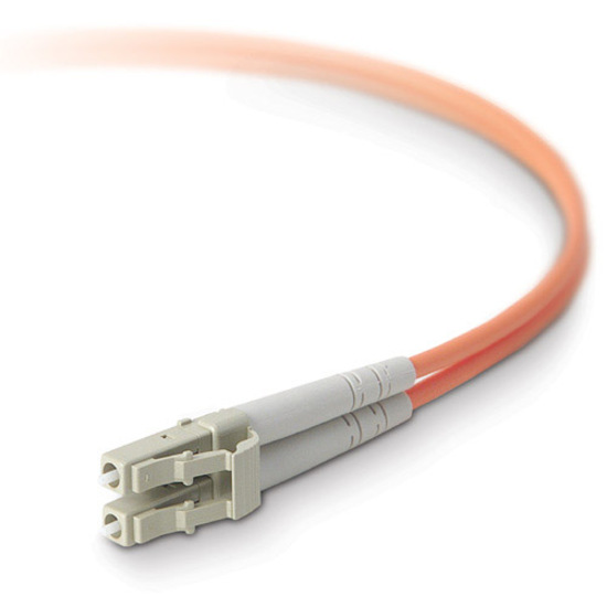 Belkin Fiber Optic Cable, 10GB/100GB Aqua Multimode LC/LC Duplex, 50/125 OM4 - 16.40 ft Fiber Optic Network Cable for Network Device - First End: 2 x LC Network - Male - Second End: 2 x LC Network - Male - 100 Gbit/s - Patch Cable - 50/125 µm - Aqua