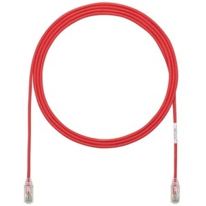 Panduit Cat.6 UTP Patch Network Cable - 3 ft Category 6 Network Cable for Network Device - First End: 1 x RJ-45 Network - Male - Second End: 1 x RJ-45 Network - Male - Patch Cable - Red - 1