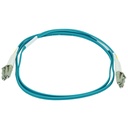 Monoprice 10Gb Fiber Optic Cable, LC/LC, Multi Mode, Duplex - 1 Meter (50/125 Type) - Aqua
