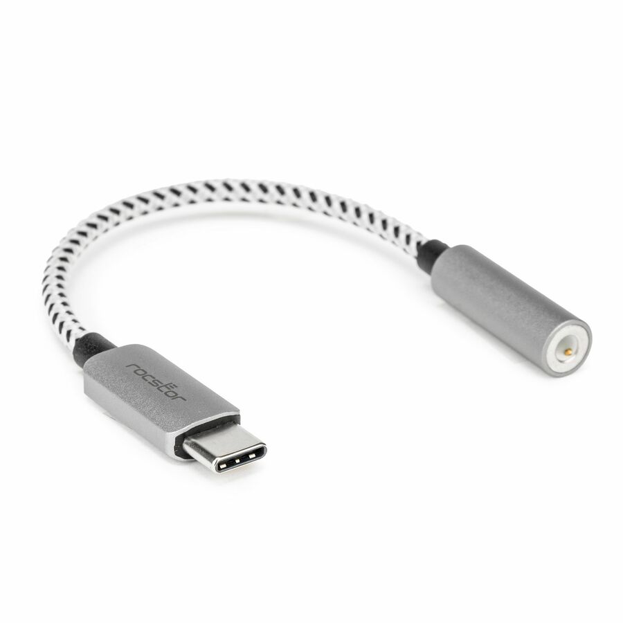 Rocstor Premium USB-C to Hi-Res 3.5mm Audio Adapter DAC 44.1/48/96KHz Sample Rate