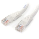 StarTech 1 ft White Molded Cat5e UTP Patch Cable