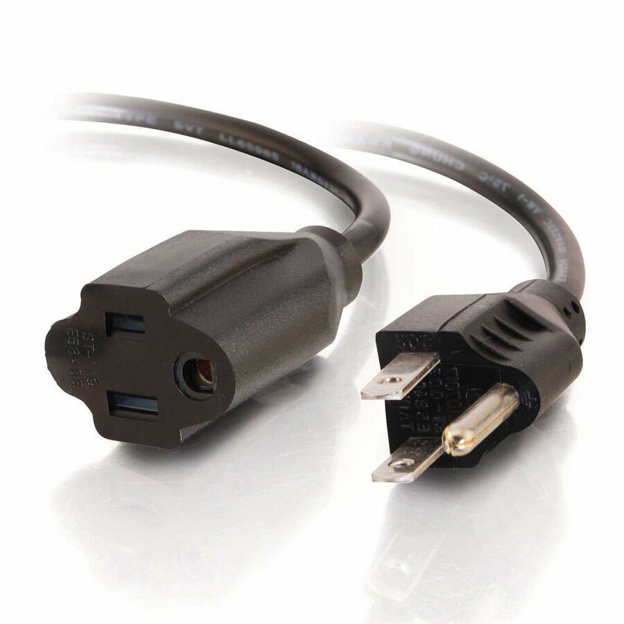 C2G 3ft Power Extension Cord - 18 AWG - NEMA 5-15P to NEMA 5-15R