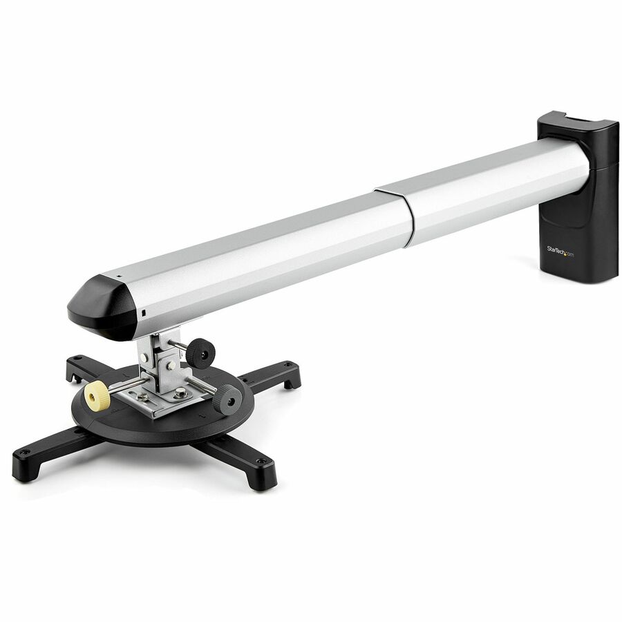 StarTech Universal Projector Wall Mount, Short/Ultra Short Throw, Adjustable 16.5-27.7" From Wall, 33lb/15kg, Tilt/Swivel/Rotate, TAA