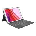 Logitech Combo Touch Keyboard/Cover Case iPad (7th Generation), iPad (9th Generation), iPad (8th Generation) Tablet - Graphite