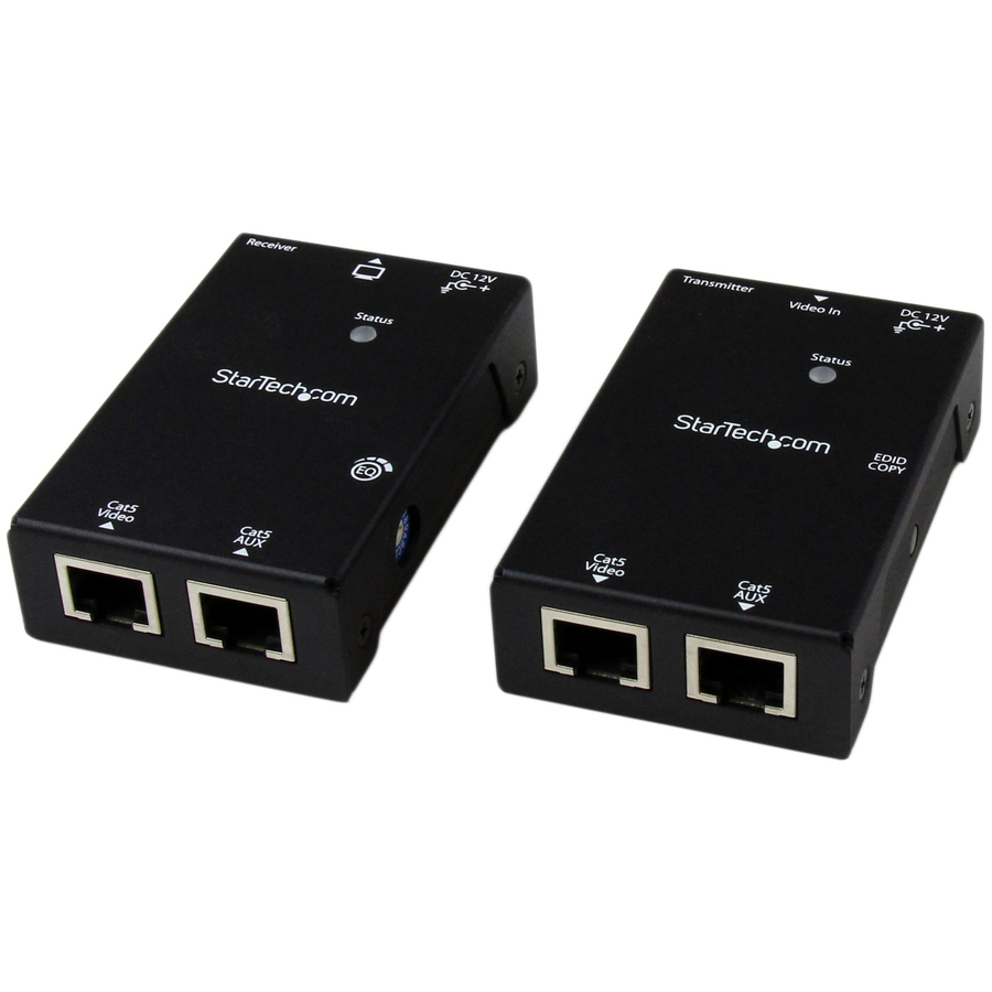 StarTech HDMI Over CAT5e/CAT6 Extender with Power Over Cable, 165 ft (50m), TAA