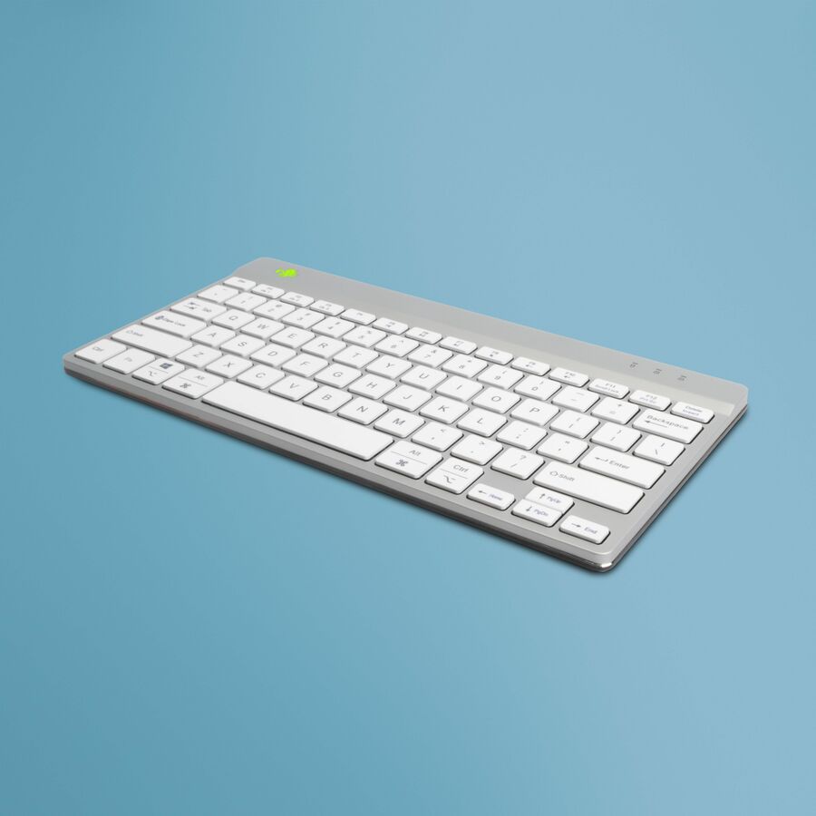R-Go ergonomic keyboard, Compact break - QWERTY(US), wireless, white