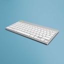 R-Go ergonomic keyboard, Compact break - QWERTY(US), wireless, white