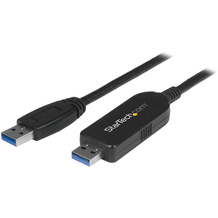 StarTech.com USB 3.0 Data Transfer Cable for Mac and Windows - Fast USB Transfer Cable for Easy Upgrades - 1.8m (6ft) - Quickly and easily transfer all of your Windows or Mac files to your new computer over USB 3.0 (5 Gbps) - Mac & PC compatible transfer cable incl Mac OS X and Windows 8 - Windows Easy Transfer compatible - PC-Linq software compatible w/ Windows 8.1