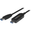 StarTech.com USB 3.0 Data Transfer Cable for Mac and Windows - Fast USB Transfer Cable for Easy Upgrades - 1.8m (6ft) - Quickly and easily transfer all of your Windows or Mac files to your new computer over USB 3.0 (5 Gbps) - Mac & PC compatible transfer cable incl Mac OS X and Windows 8 - Windows Easy Transfer compatible - PC-Linq software compatible w/ Windows 8.1